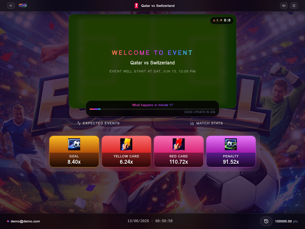 Sports betting interface